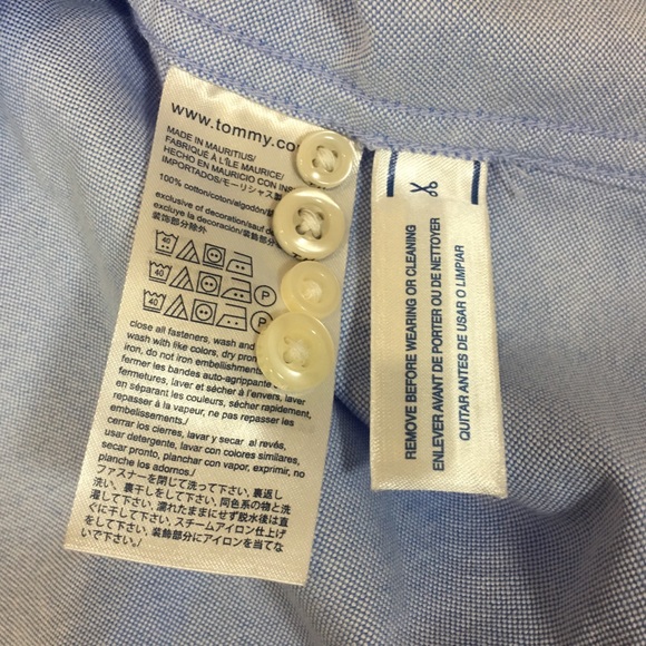 <SOLD>Tommy Hilfiger H Logo Oxford Button New - Picture 6 of 6
